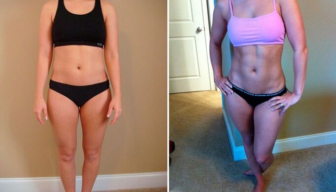 enne ja pärast 10 kg kaotamist kuus